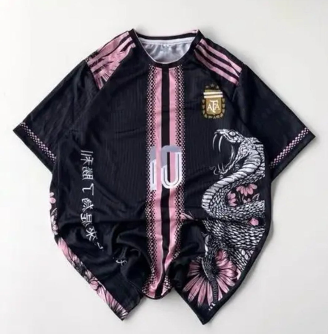 Messi #10 Limited Dragon Edition Ultra-Stylish Argentina Football Jersey